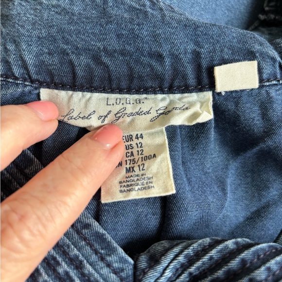 L.O.G.G. H&M Dark Blue Denim Tunic Dress - Picture 5 of 10